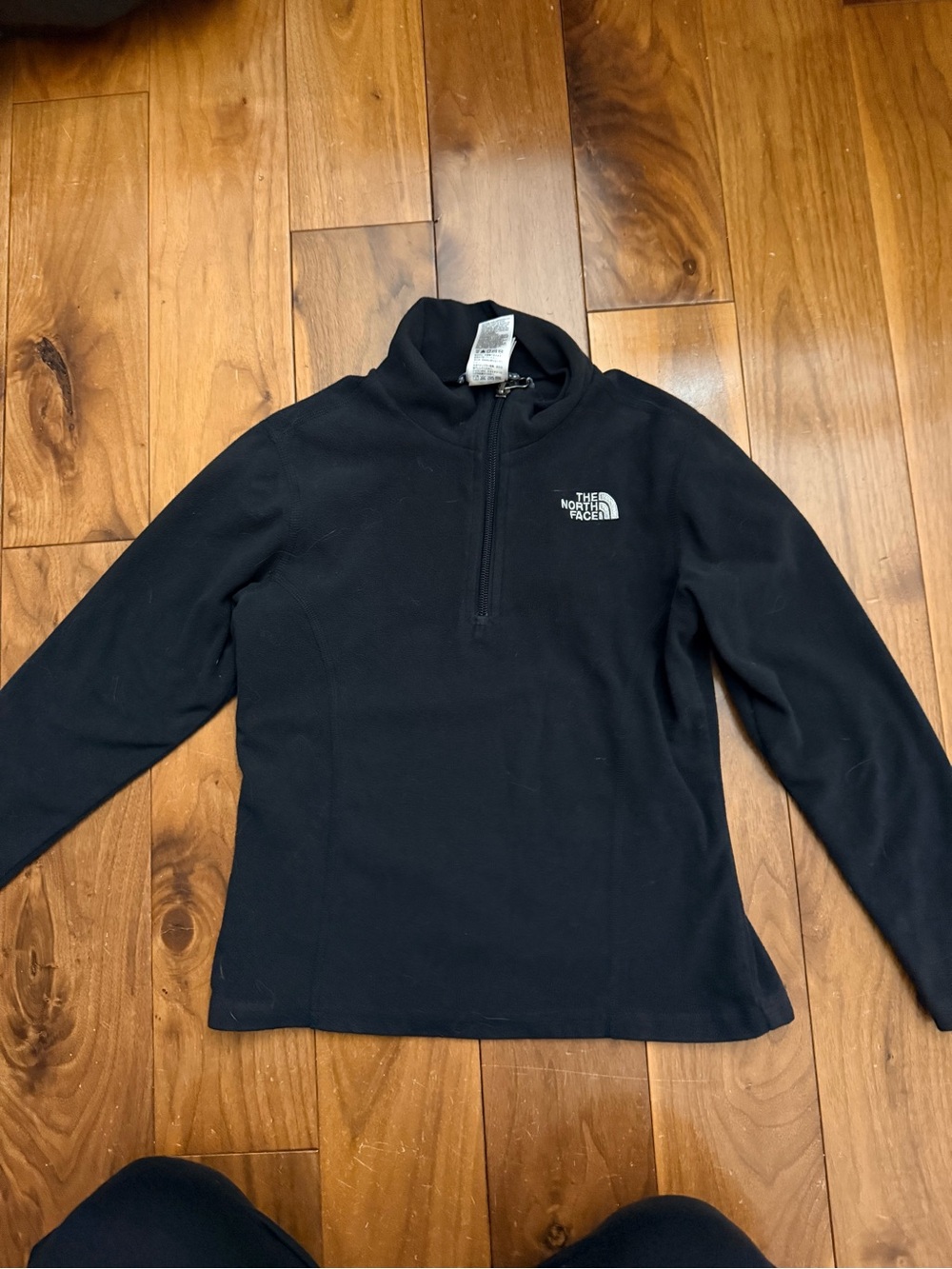 The North Face girls size small black Quarter-Zip Fleece Pullover